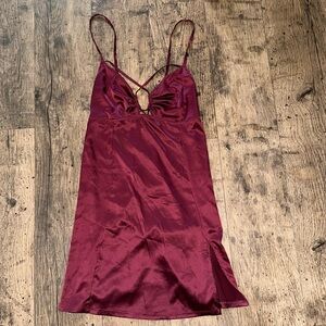 NWT satin mini dress